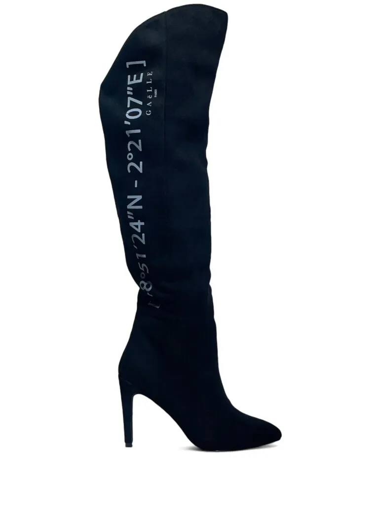 Stivali donna “Gaelle Paris” GBCDP2816 Collezione Autunno/Inverno 2024/2025 Camoscio – Nero