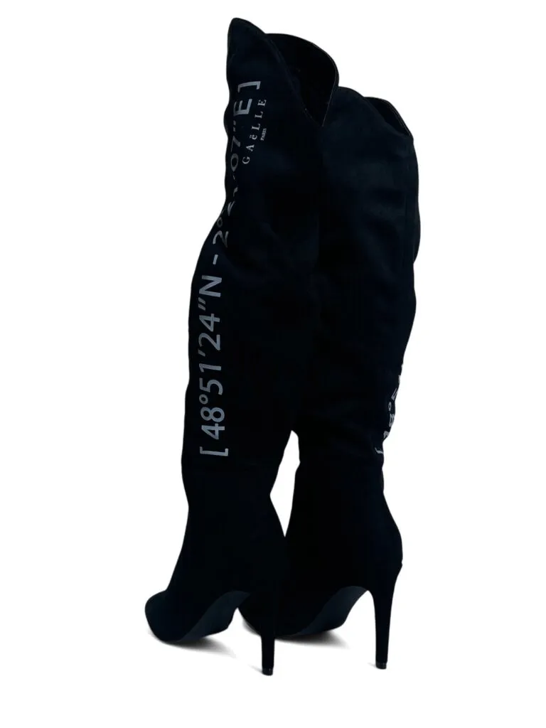 Stivali donna “Gaelle Paris” GBCDP2816 Collezione Autunno/Inverno 2024/2025 Camoscio – Nero