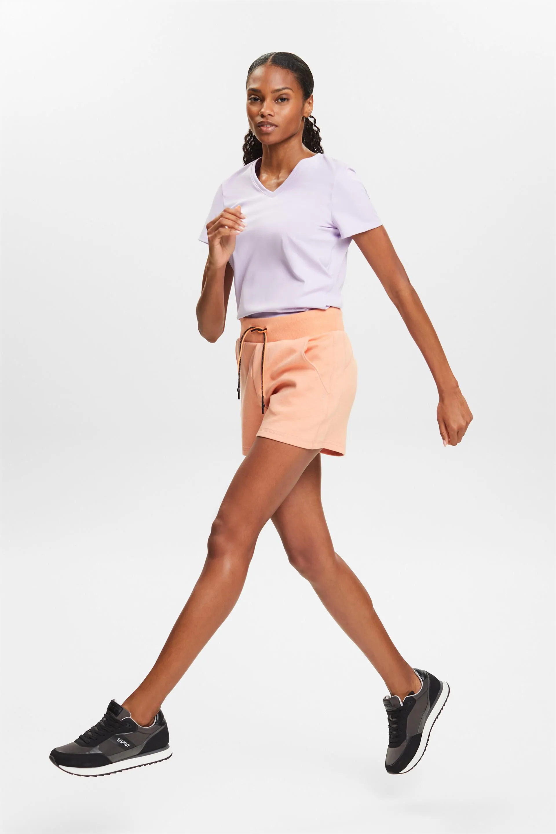 T-shirt active con scollo a V