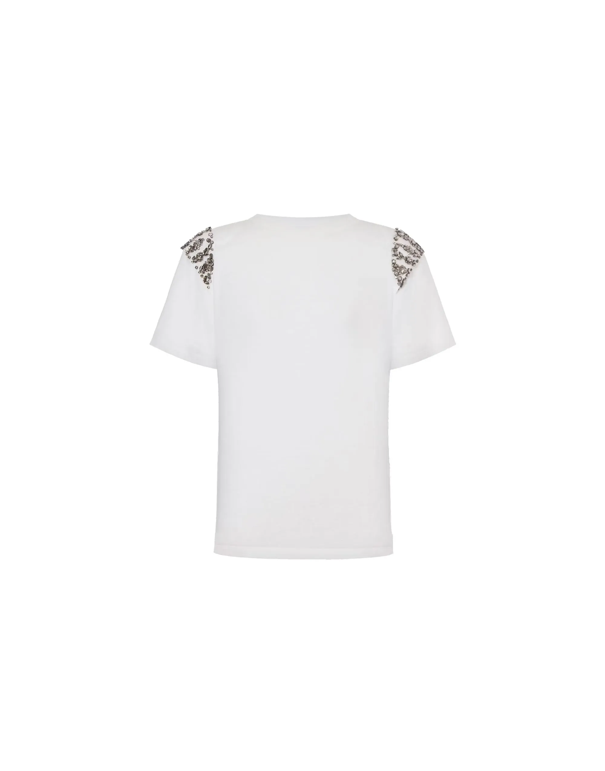 T-SHIRT BIANCA IN JERSEY DI COTONE ORGANICO