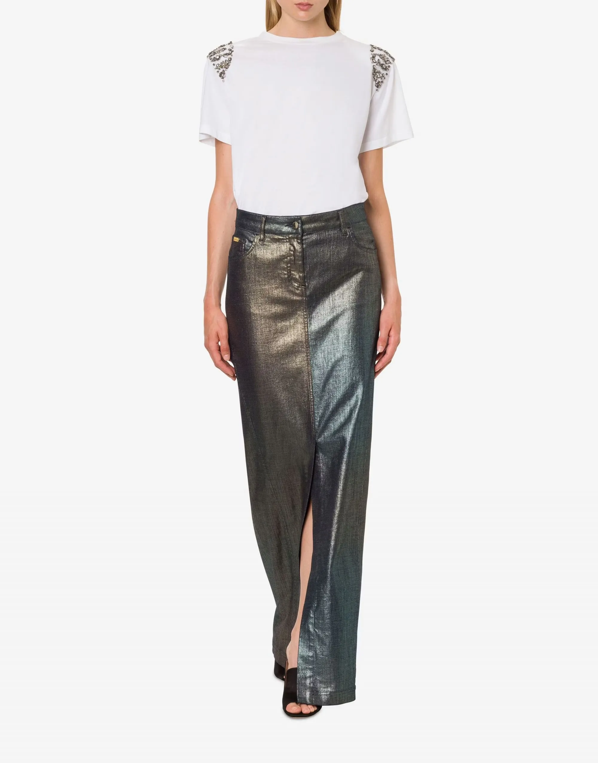 T-SHIRT BIANCA IN JERSEY DI COTONE ORGANICO