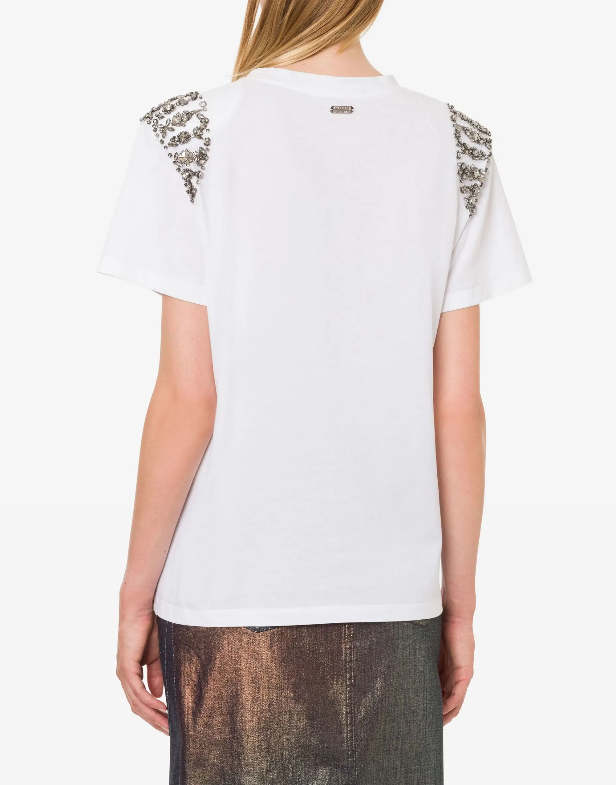 T-SHIRT BIANCA IN JERSEY DI COTONE ORGANICO