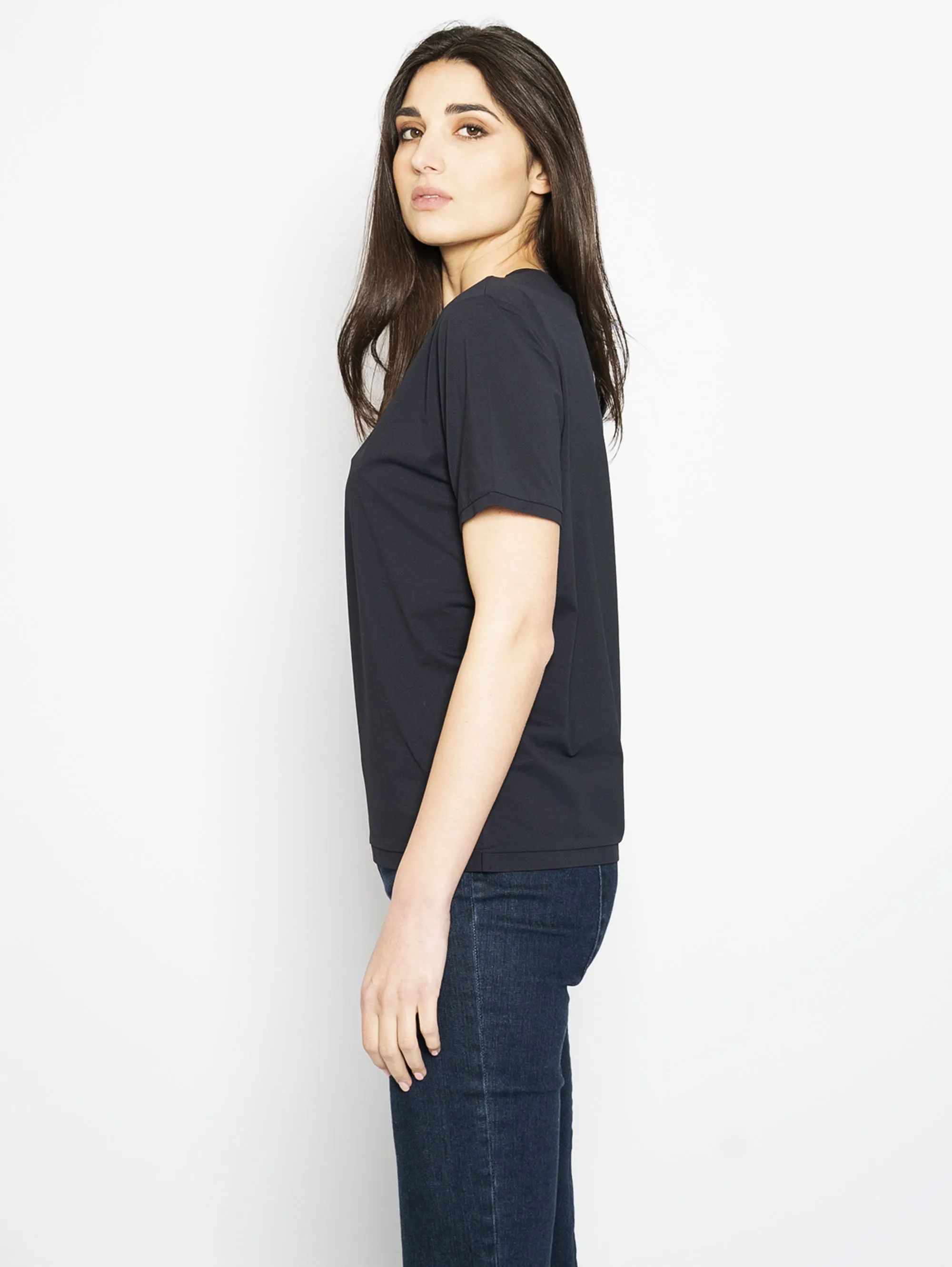 T-shirt con Spacco Blu