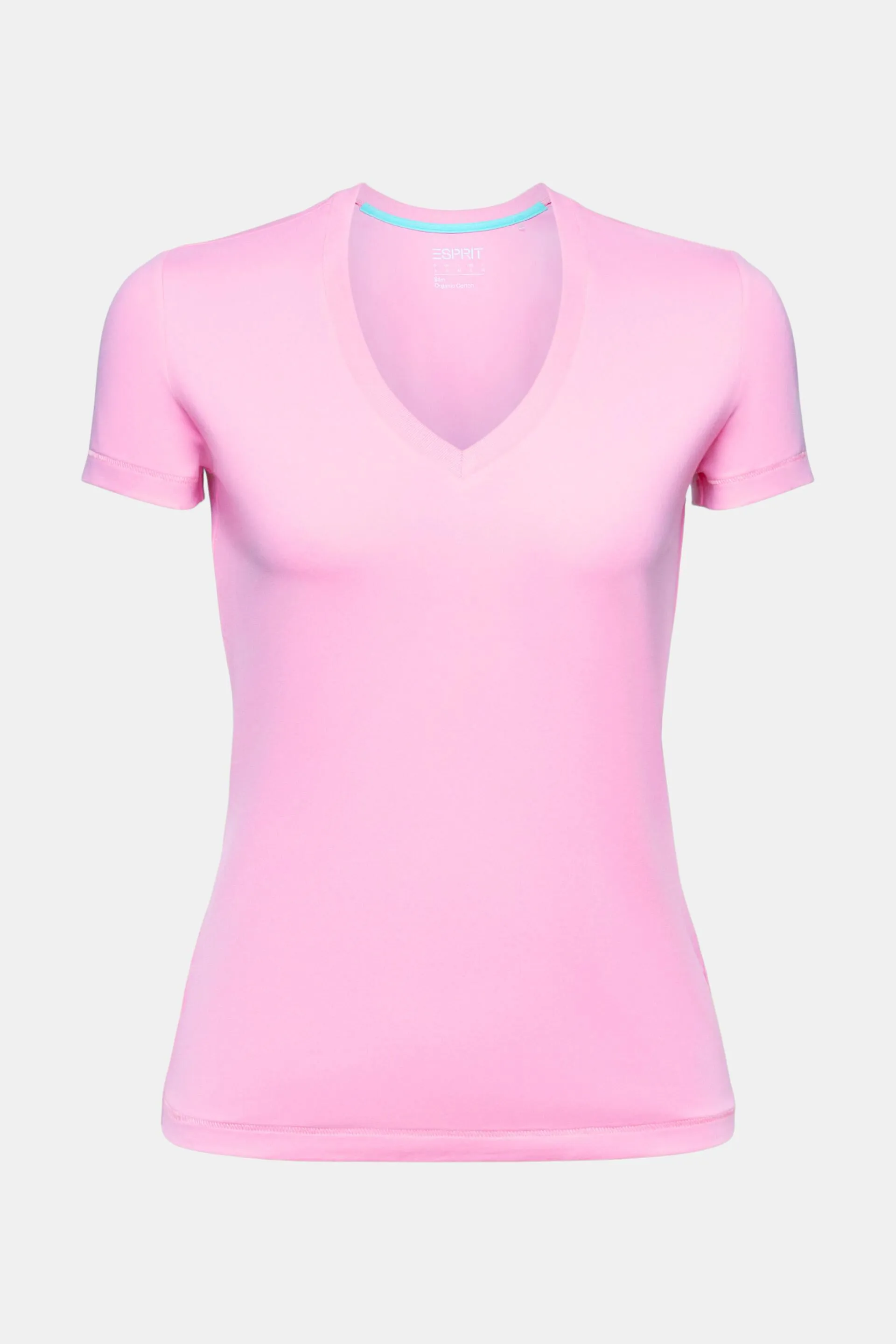 T-shirt in jersey con scollo a V