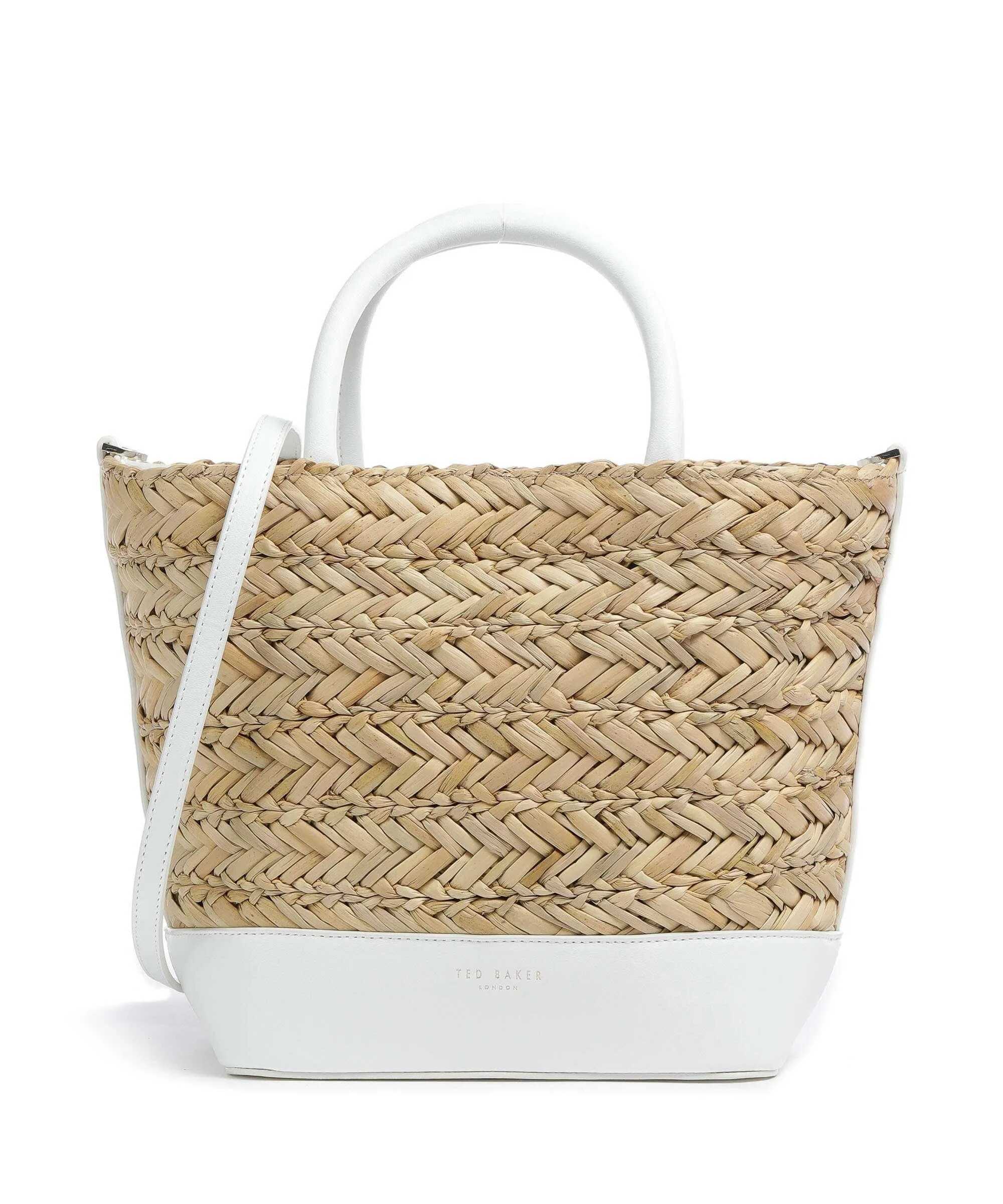  Ted Baker Ivelie Borsa a mano libro, pelle sintetica natura/bianco  