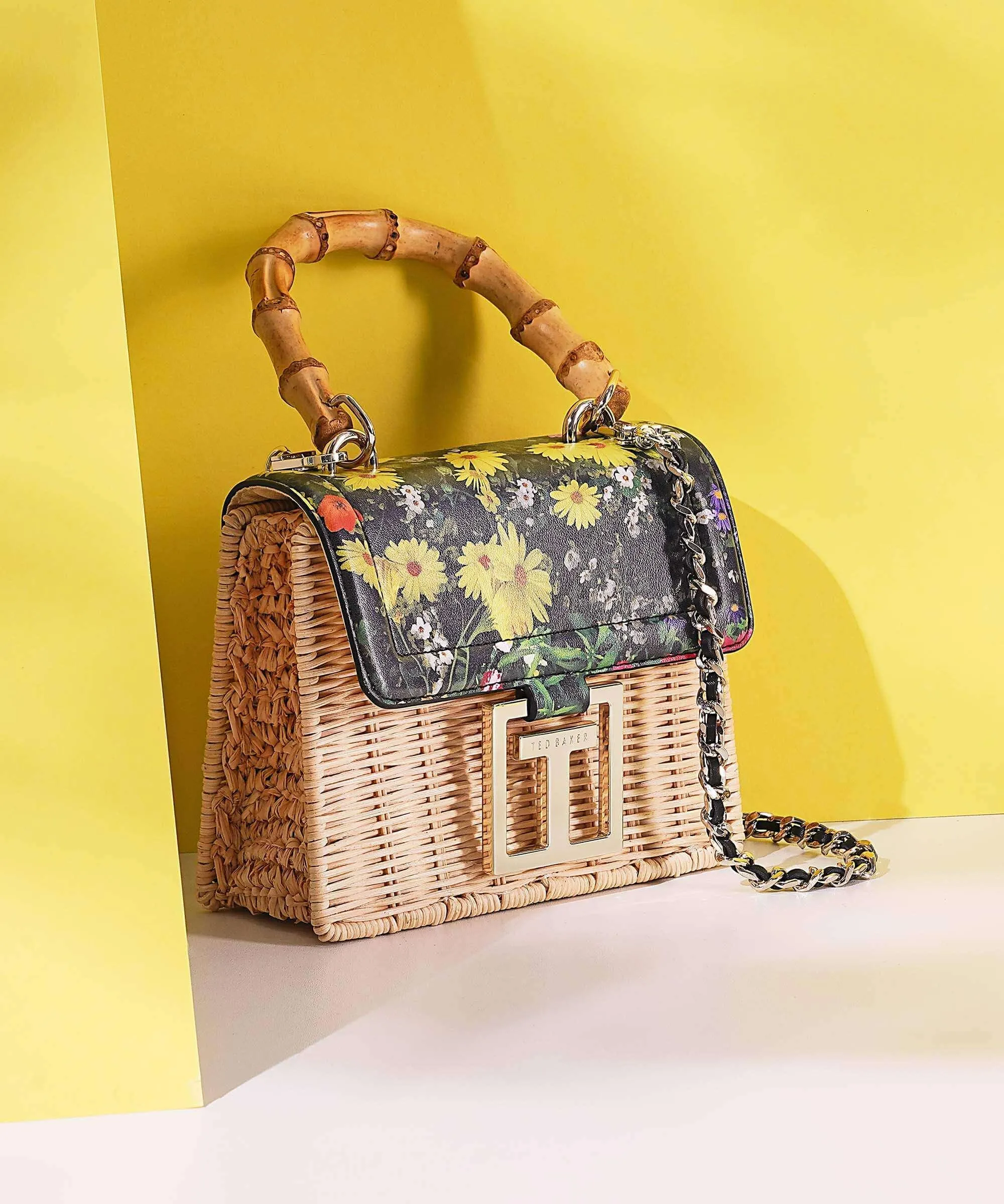  Ted Baker Jaysisa Borsa a tracolla rattan natura  