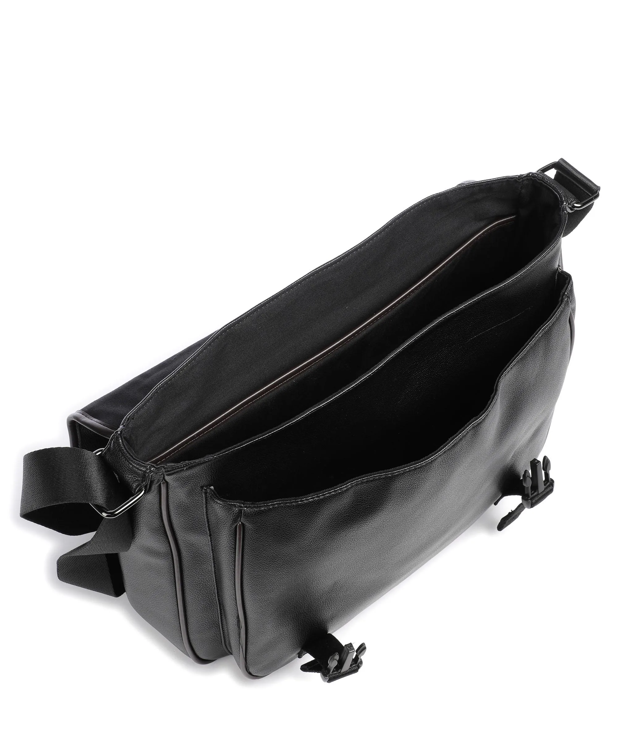  Ted Baker Josper Borsa messenger 14″ poliuretano riciclato nero  