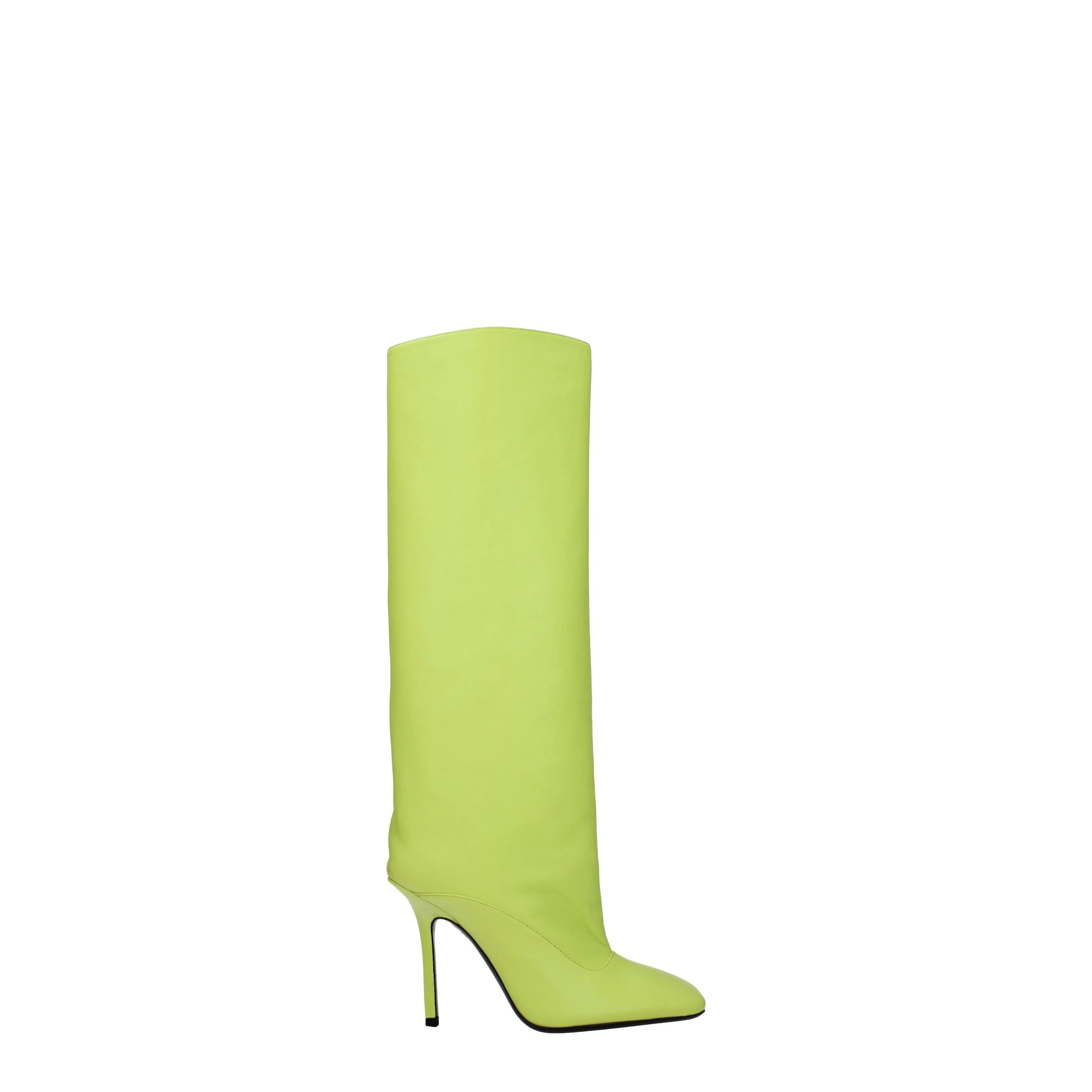 The Attico Stivali Donna Pelle Verde/Lime