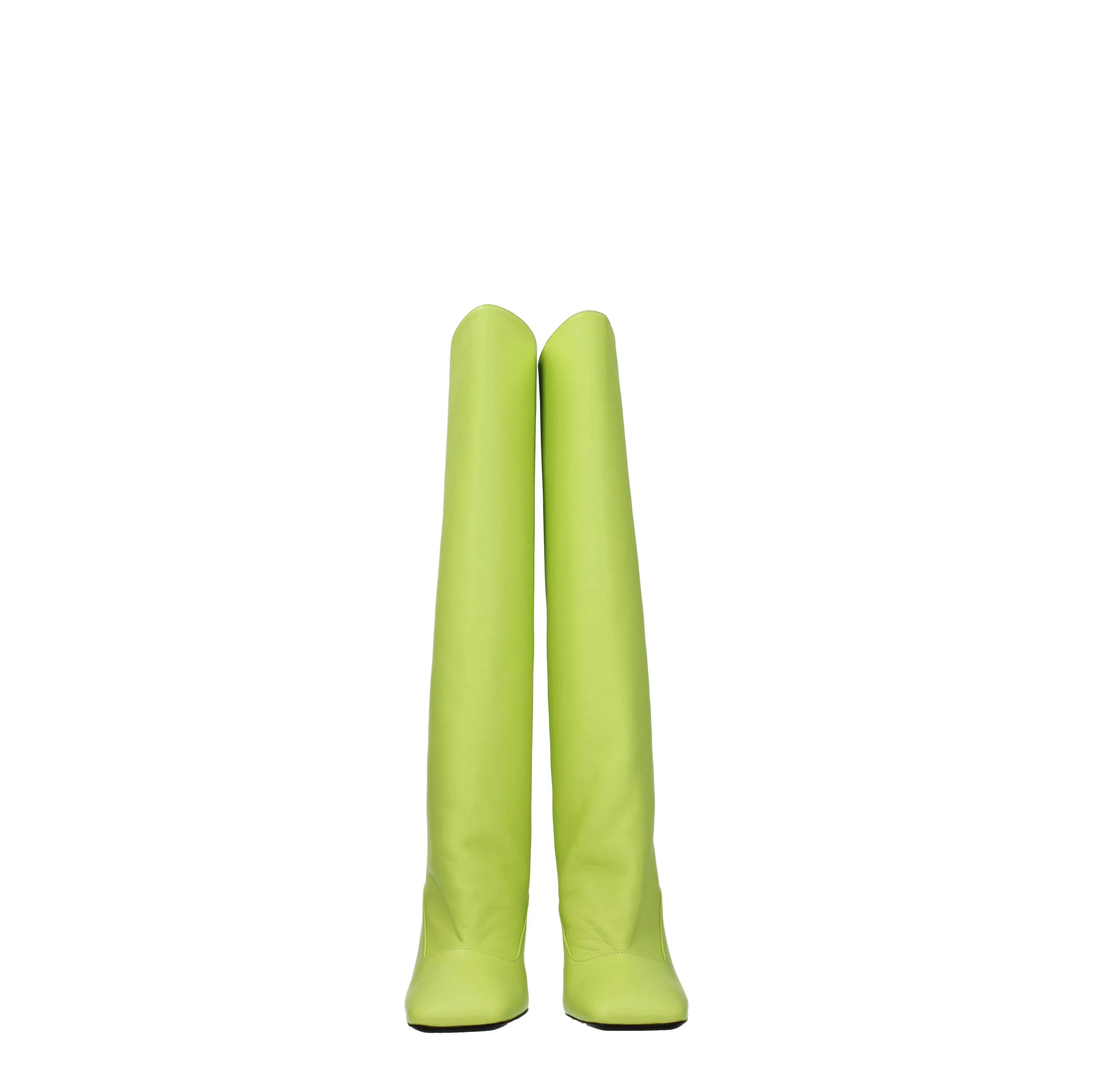 The Attico Stivali Donna Pelle Verde/Lime