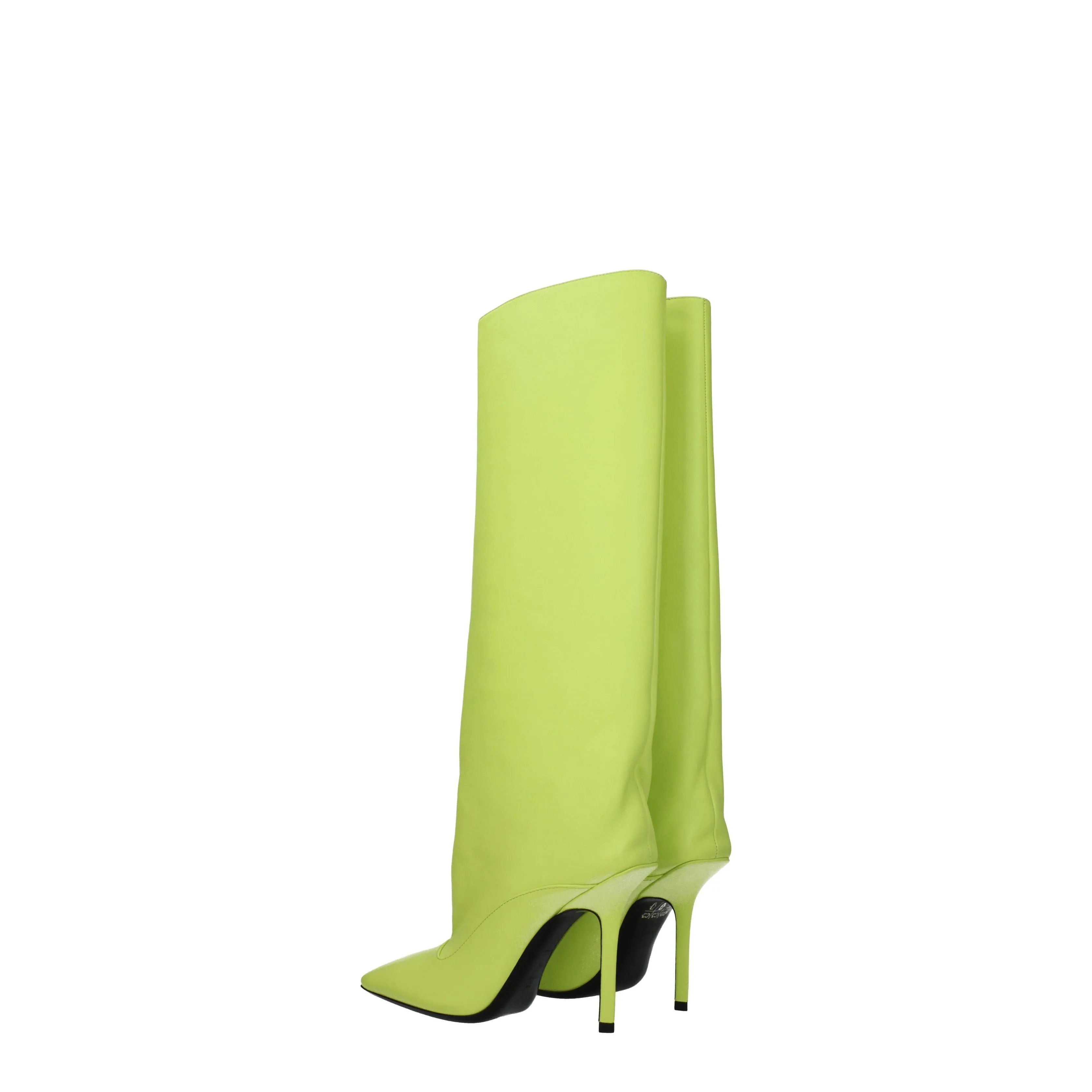 The Attico Stivali Donna Pelle Verde/Lime