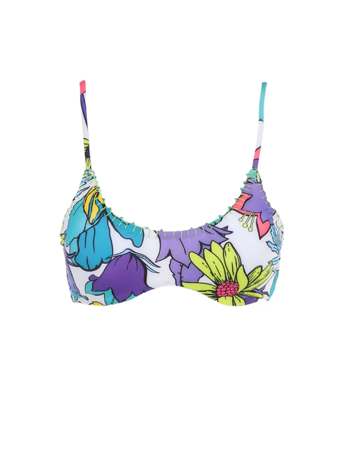 TOP DA MARE CON FANTASIA STAMPATA