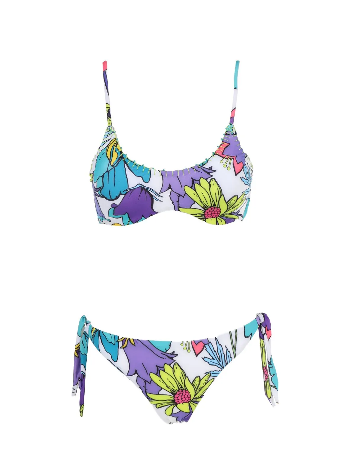 TOP DA MARE CON FANTASIA STAMPATA