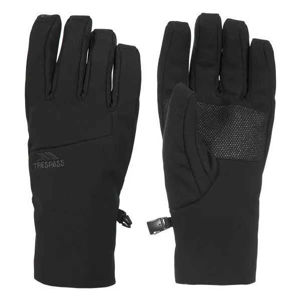 TRESPASS ROYCE TOUCHSCREEN GLOVE Black guanti in softshell imbottiti