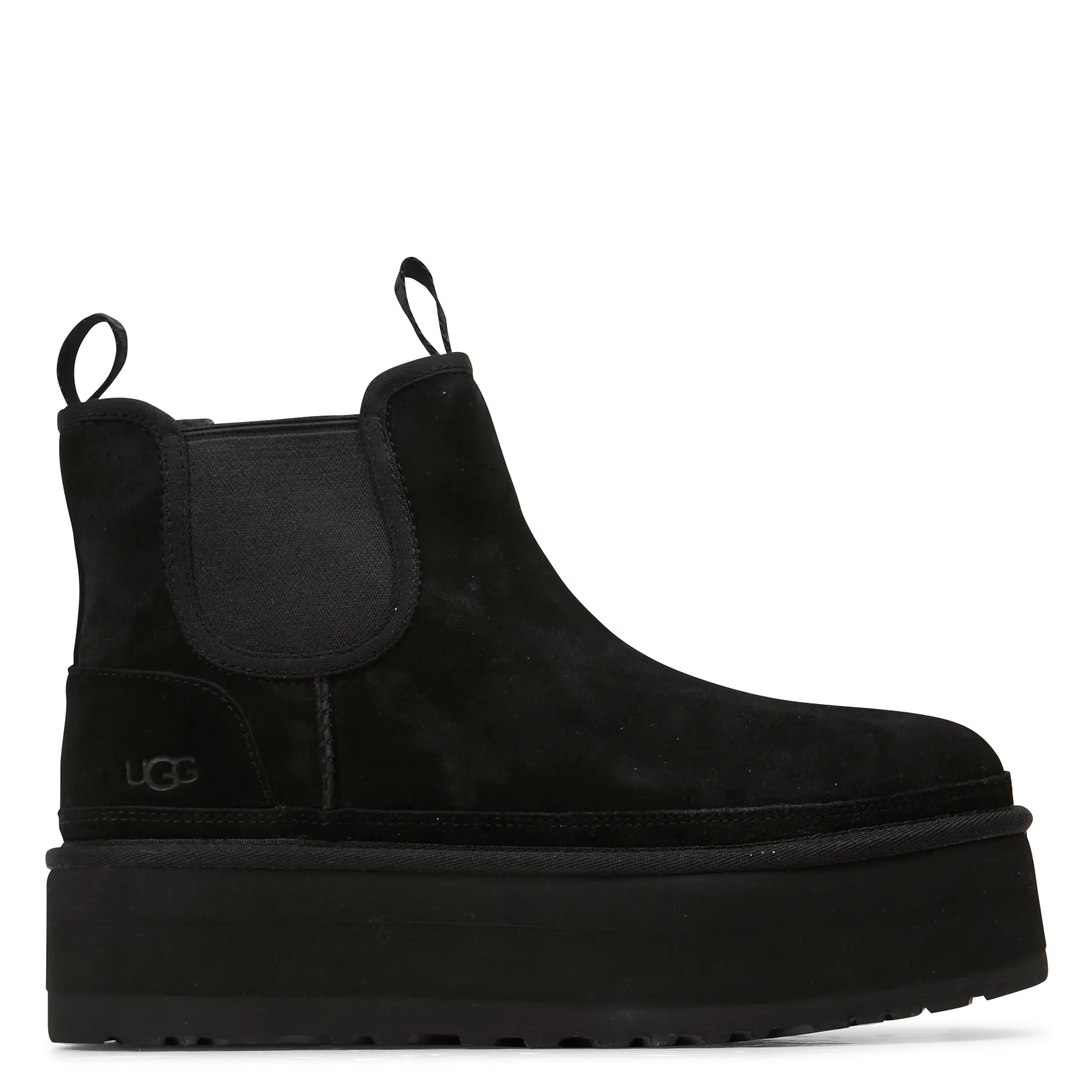  UGG   NEUMEL PLATFORM CHELSEA - Stivali Chelsea in pelle con platform | Nero