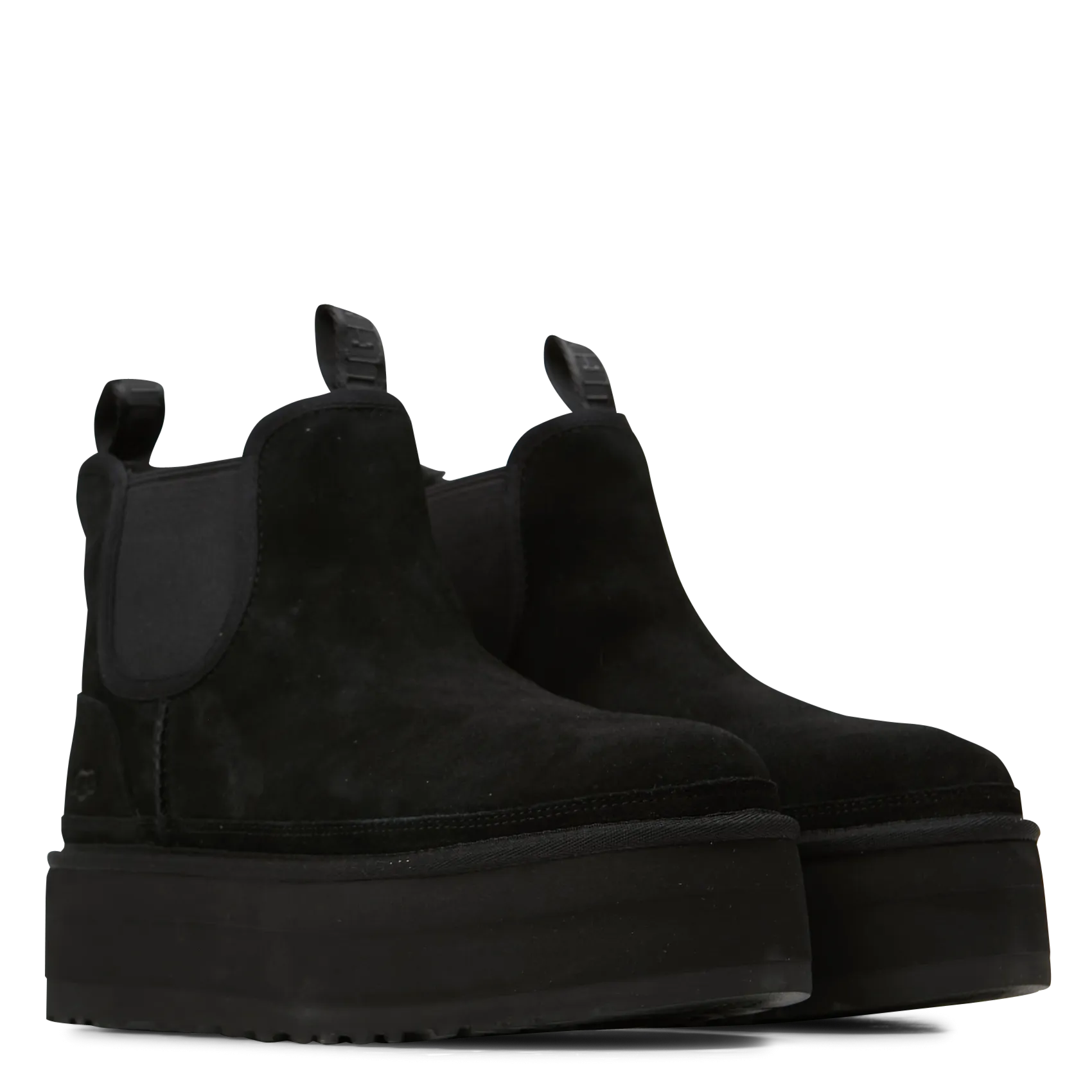  UGG   NEUMEL PLATFORM CHELSEA - Stivali Chelsea in pelle con platform | Nero
