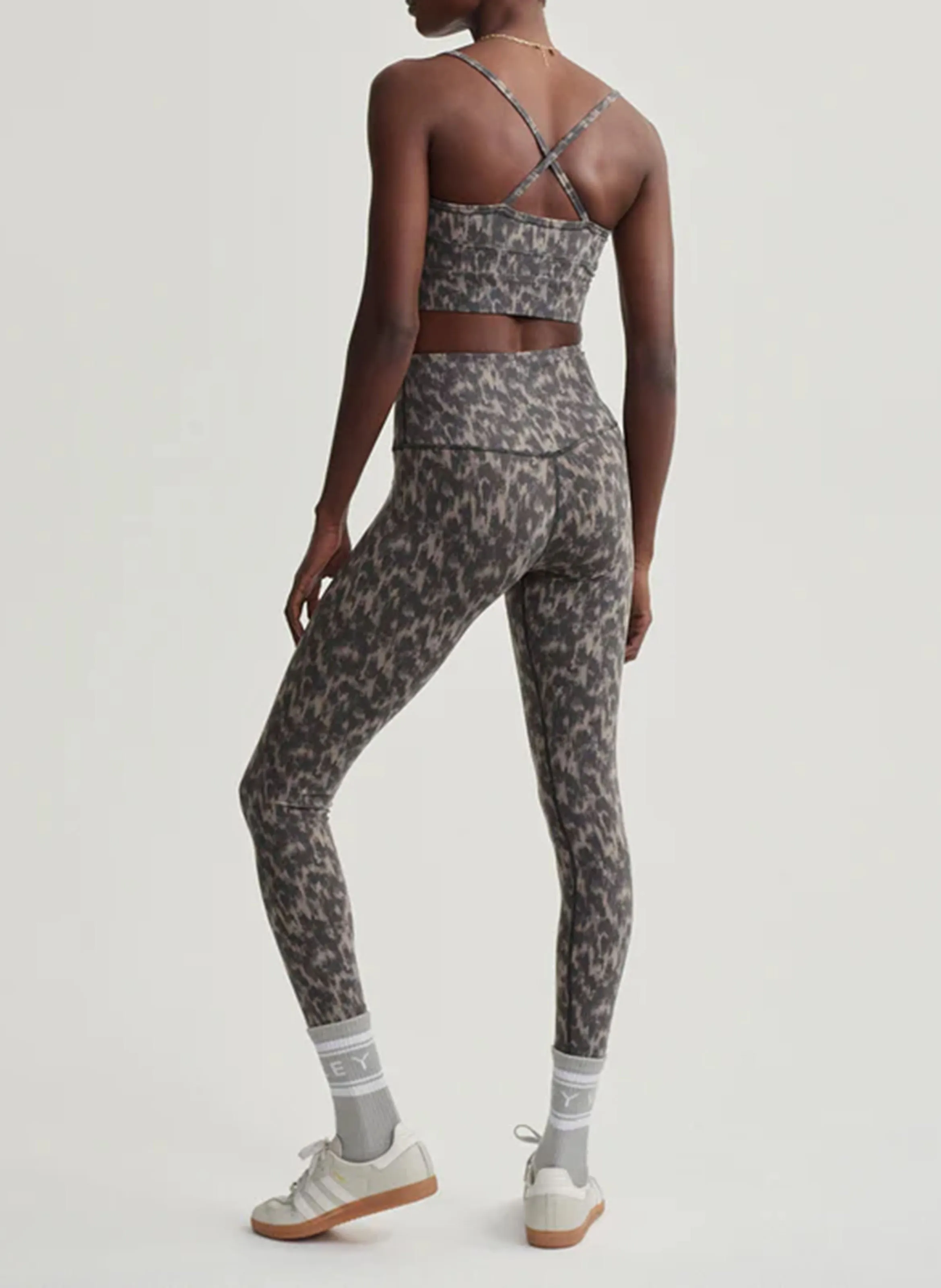  VARLEY   LET'S MOVE - Leggings a vita alta stampati | Grigio
