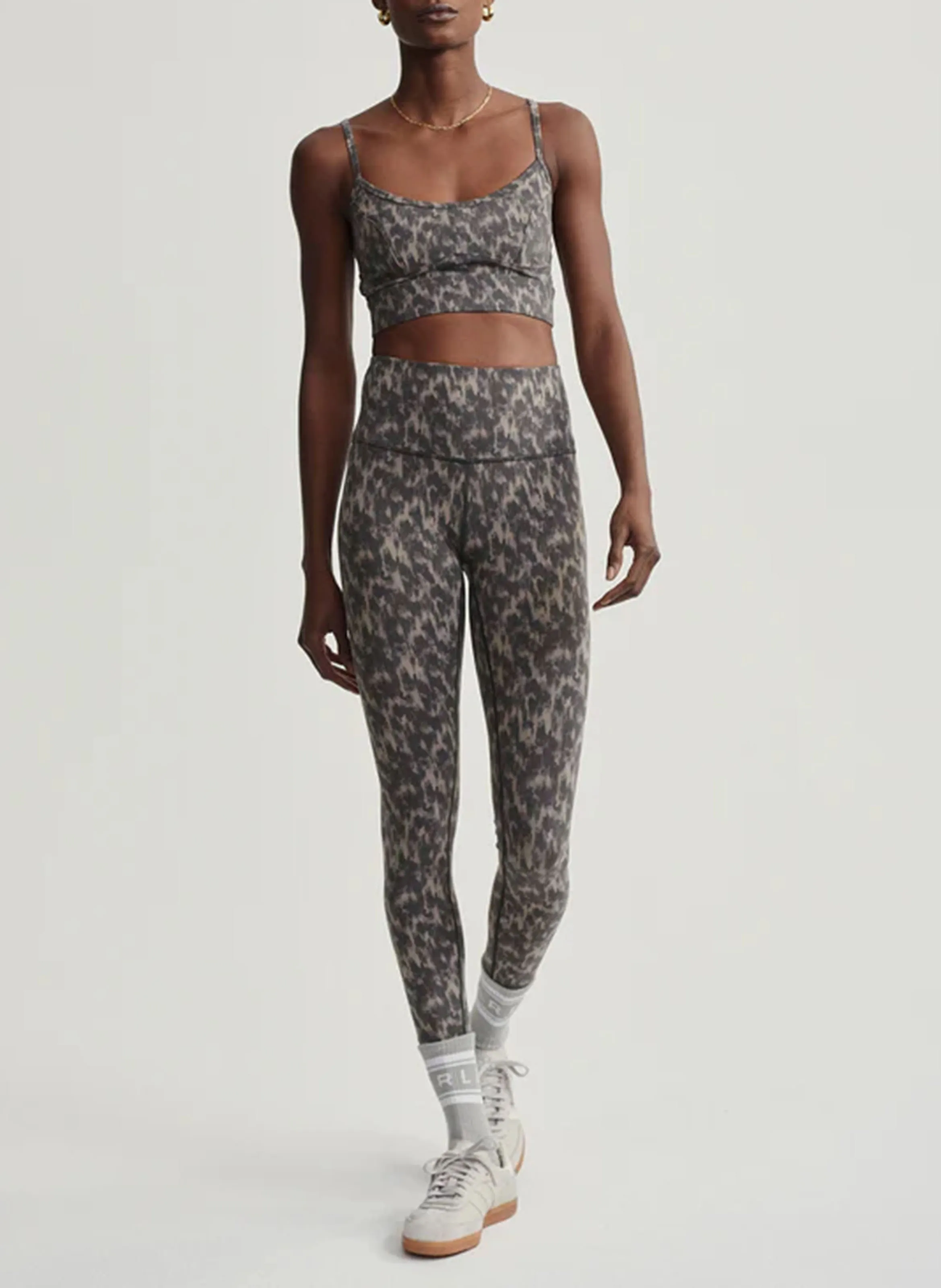  VARLEY   LET'S MOVE - Leggings a vita alta stampati | Grigio