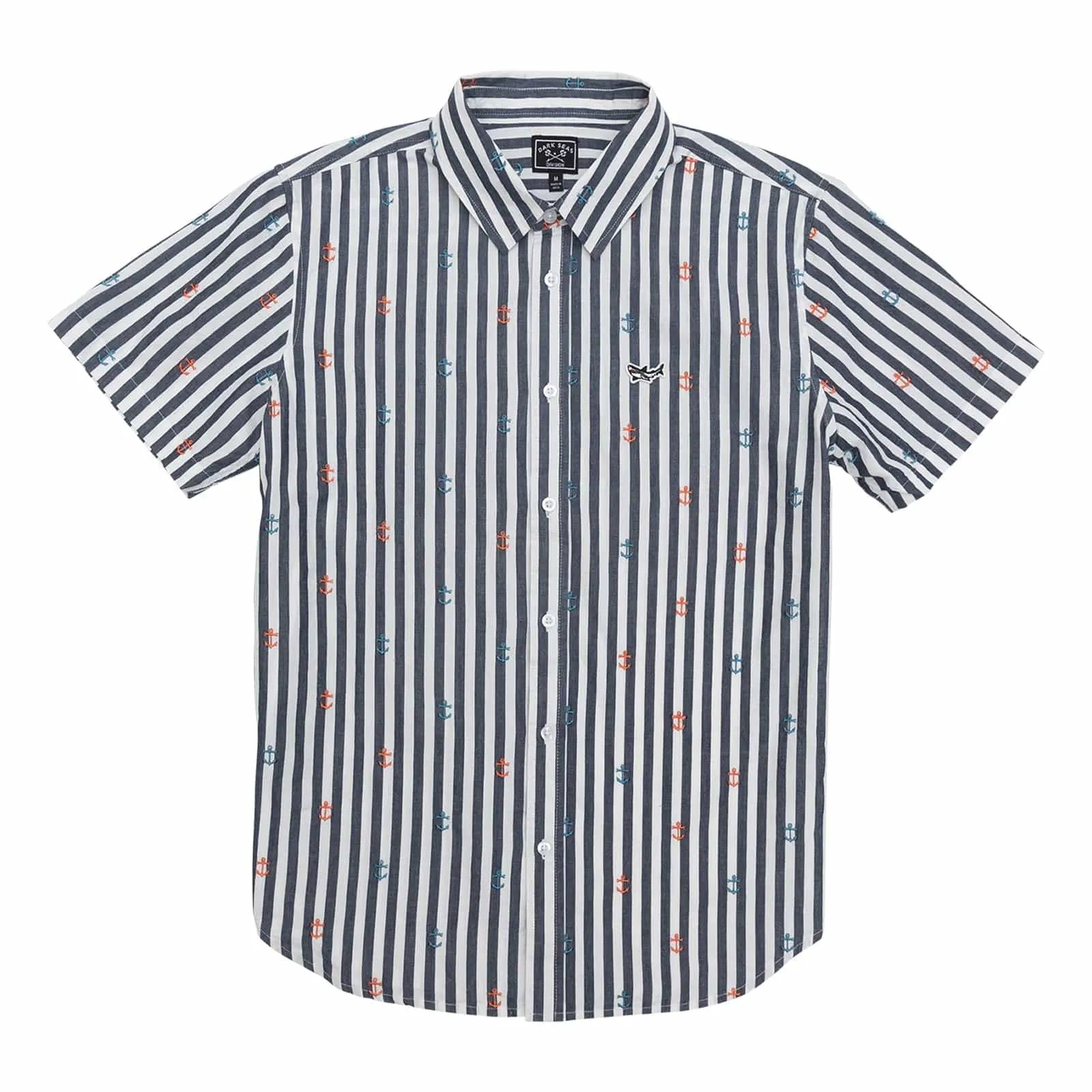 WATERLINE WOVEN - WHITE/NAVY