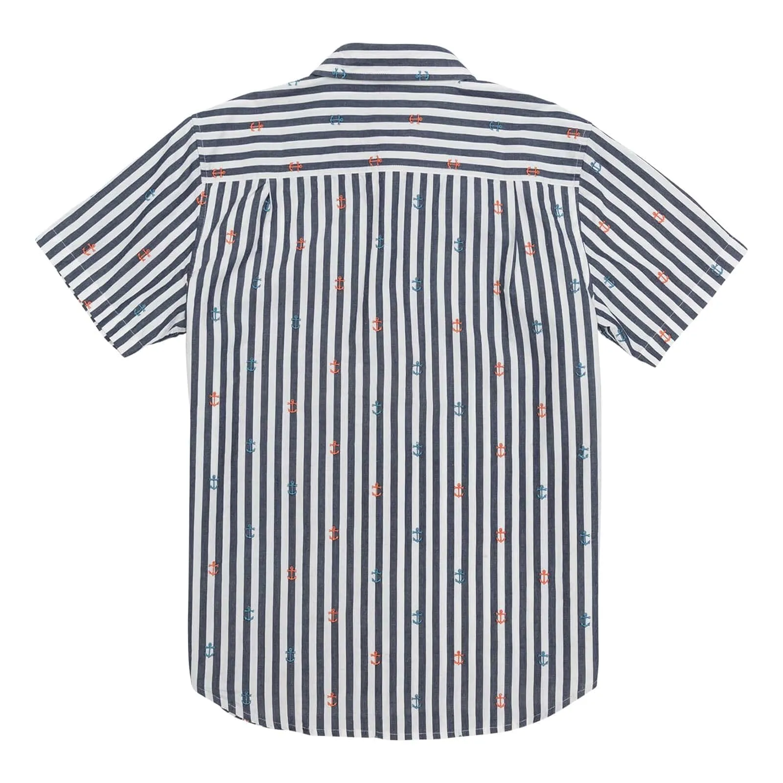WATERLINE WOVEN - WHITE/NAVY