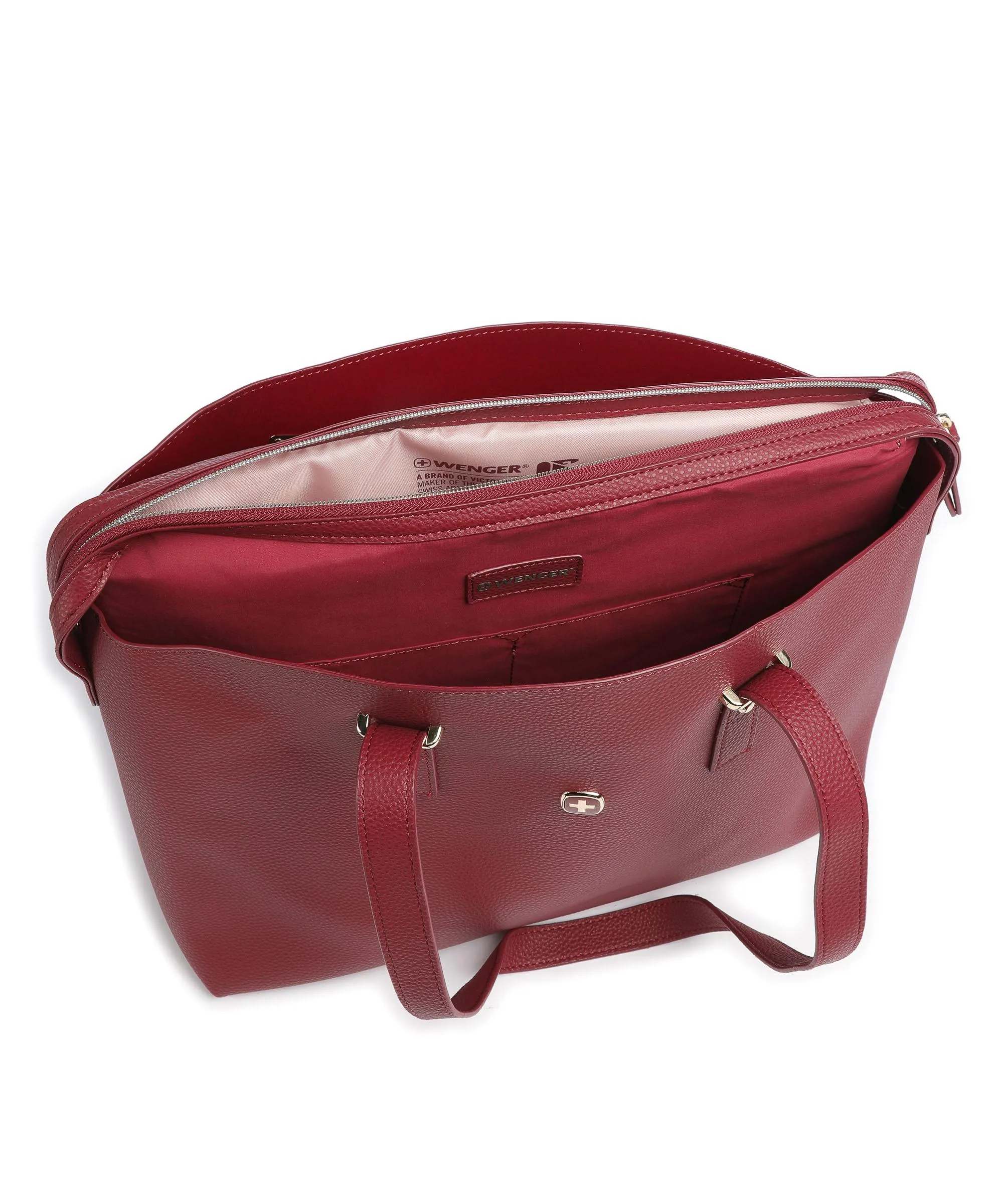  Wenger Women's RosaElli Borsa shopper 14″ pelle sintetica rosso  