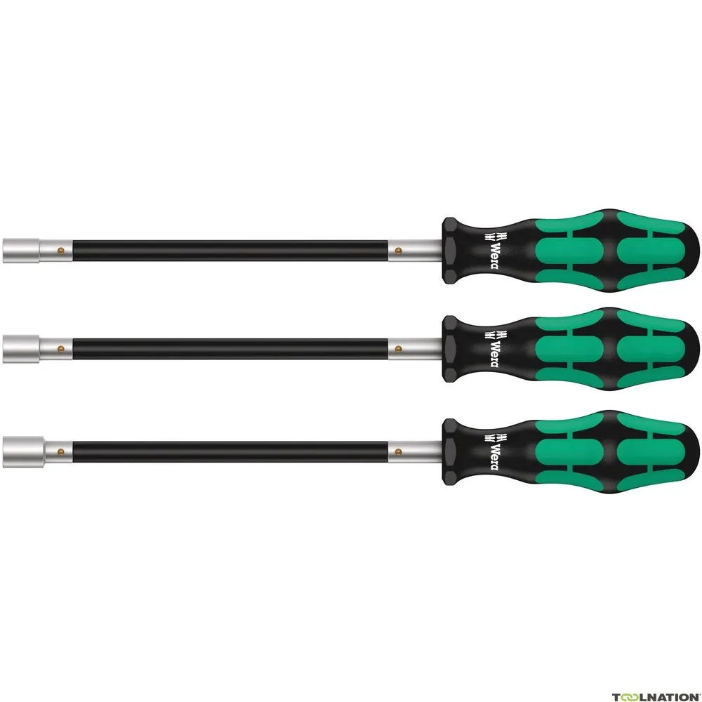 Wera 05135311001 391/3 set di cacciaviti a bussola, 3 pezzi