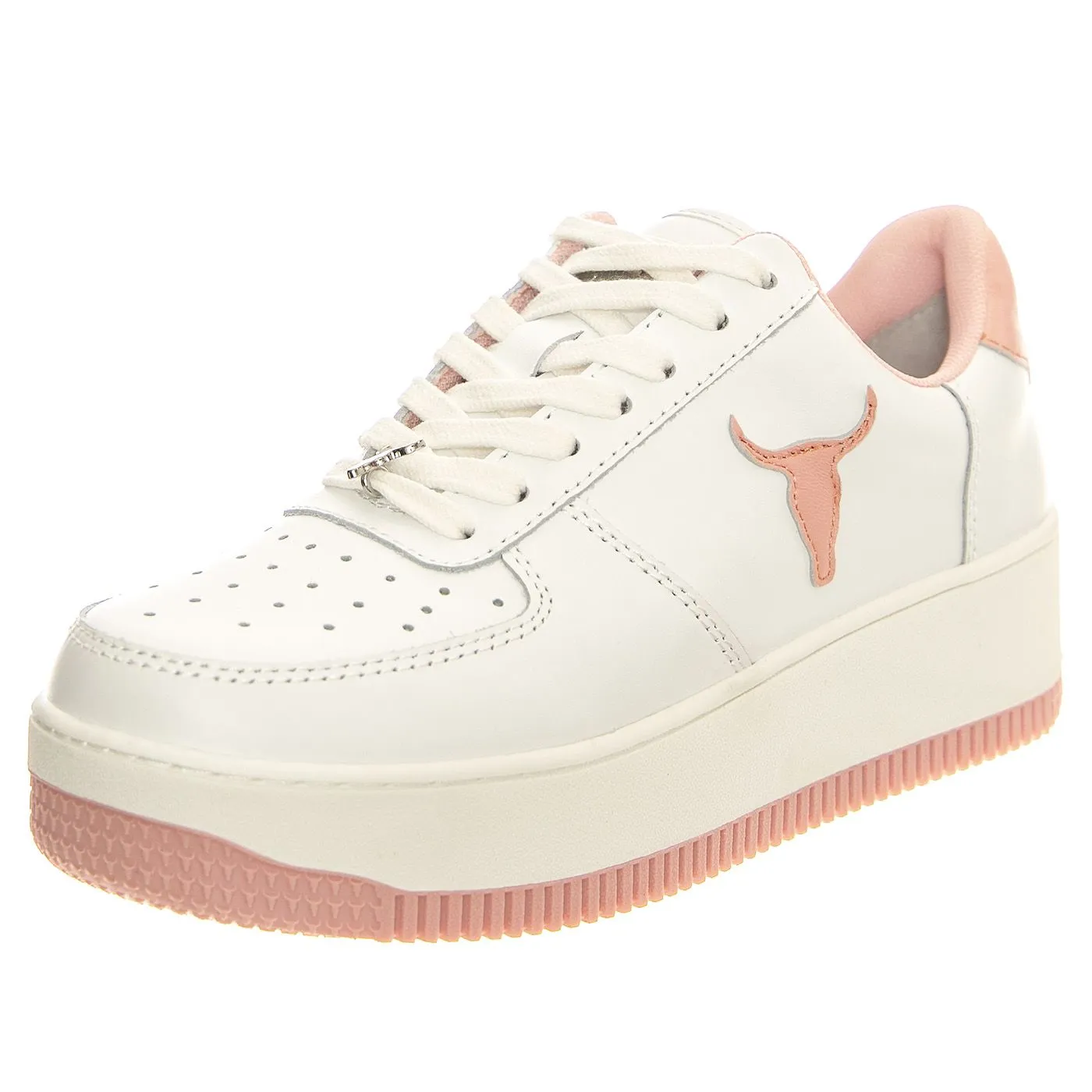Windsor Smith Recharge White + Blossom Leather - Scarpe Donna Bianche    
