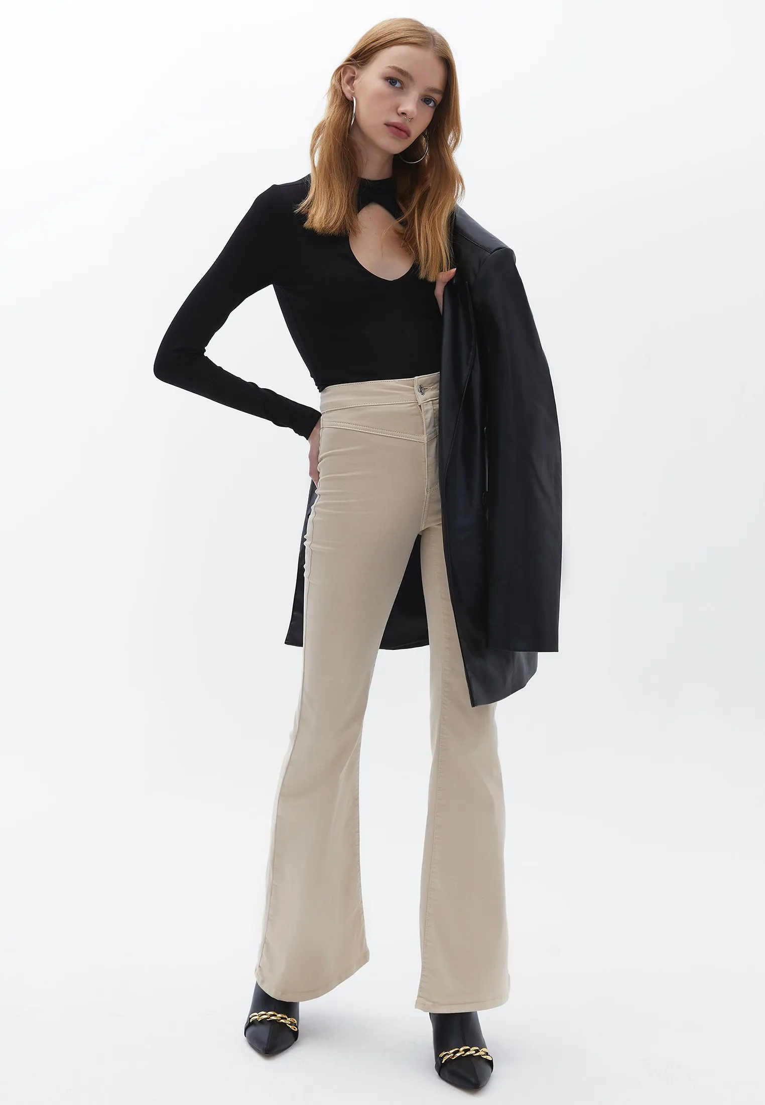 WITH CUTOUT DETAIL - Maglietta a manica lunga