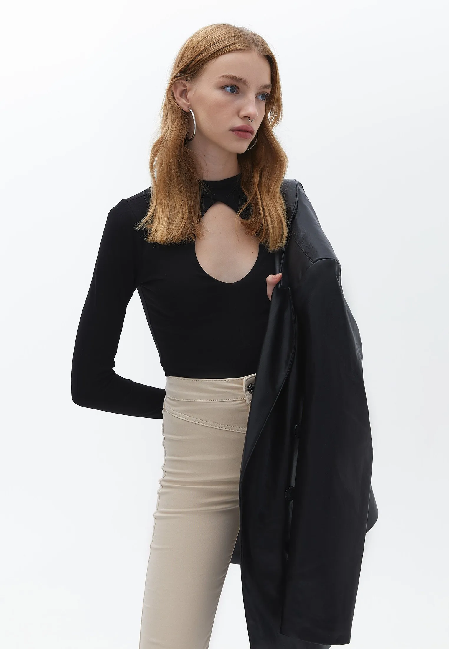 WITH CUTOUT DETAIL - Maglietta a manica lunga
