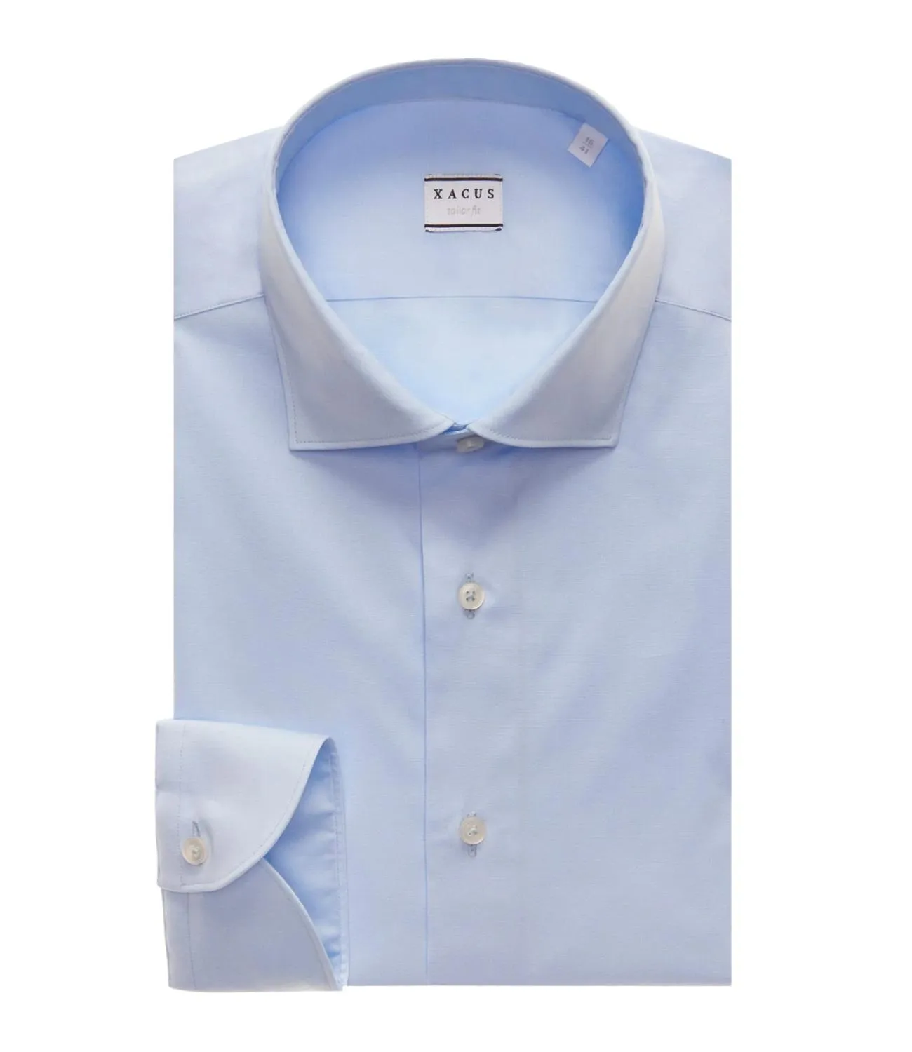 XACUS Camicia Xacus celeste taylor fit uomo