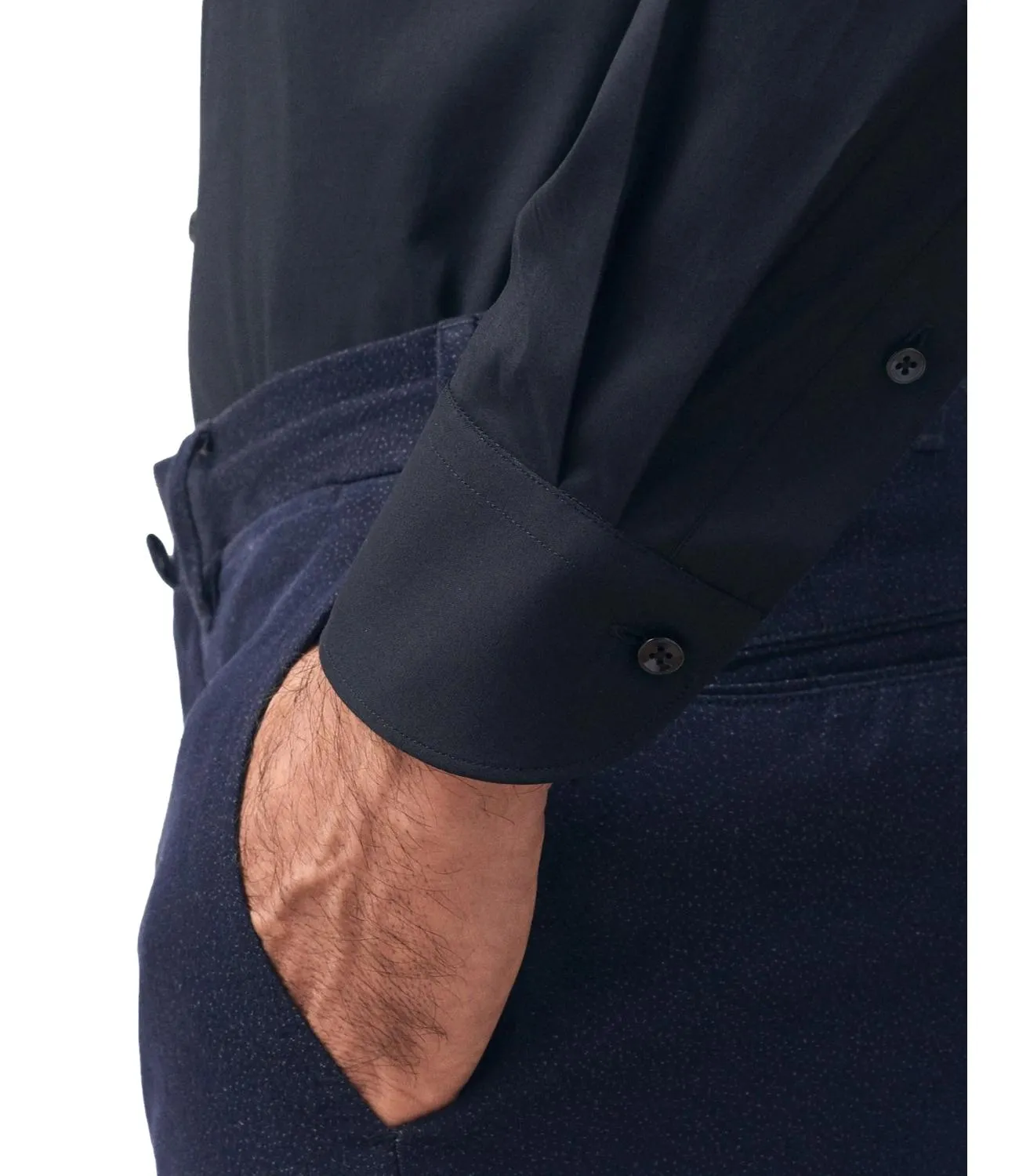 XACUS Camicia Xacus nero taylor fit uomo