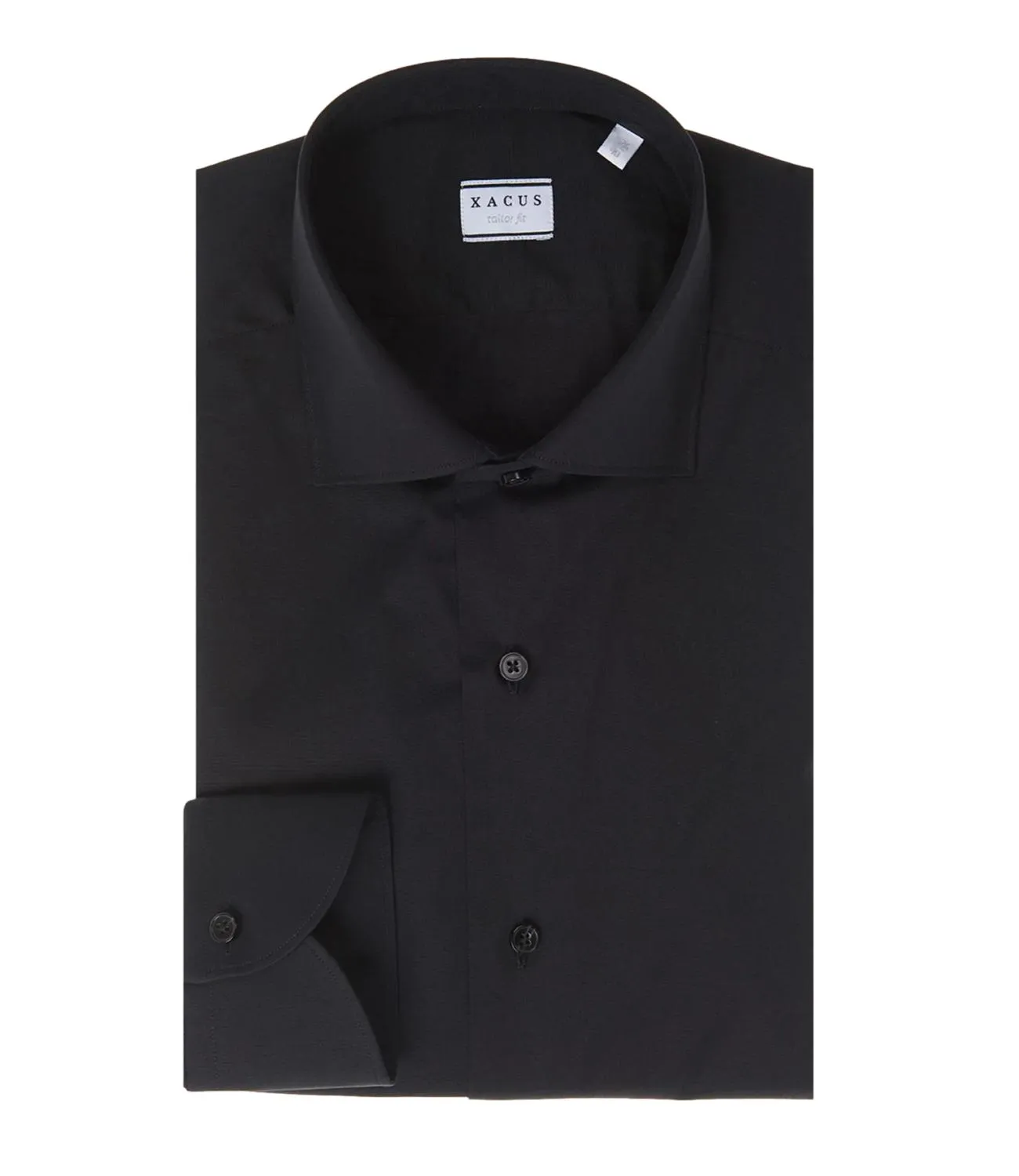 XACUS Camicia Xacus nero taylor fit uomo