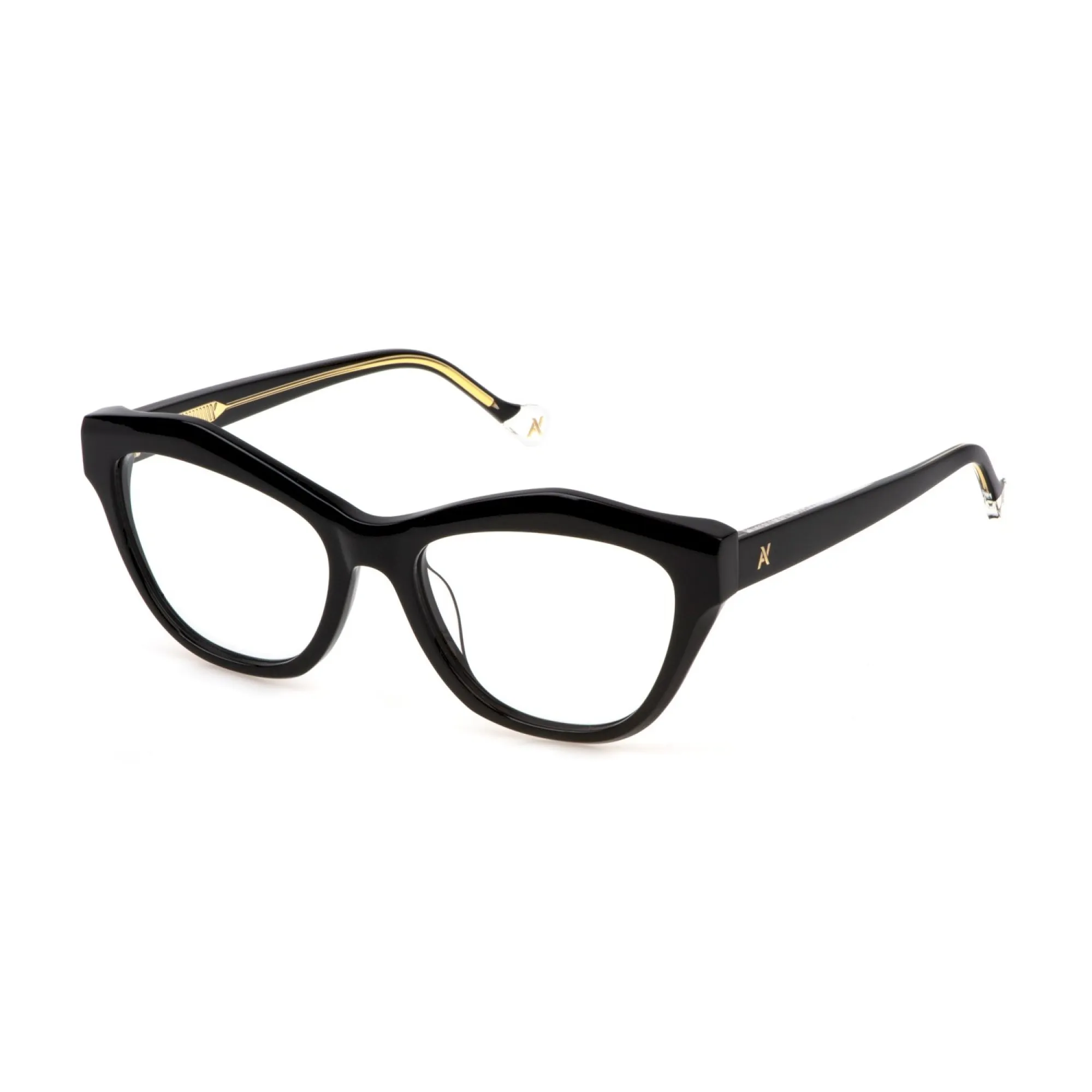   Yalea VYA140 - 0700 Nero Lucido | Occhiale Da Vista Donna 